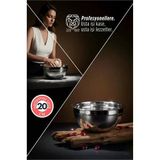 Inox Ölçekli Derin Kase - 20 Cm 1.2 Litre Karıştırma Kabı Profesyonel 304 Paslanmaz Çelik 721840