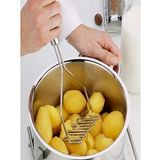 İnox Paslanmaz Metal Patates Ezici Püre Yapıcı 27 cm