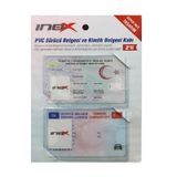 İnox Pvc 2'li Kimlik ve Sürücü Belgesi Kabı