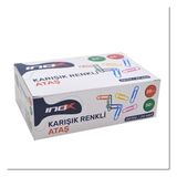 Inox Renkli Ataş 28MM 50 Li - 6 Kutu - 6 Adet