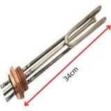 İnox Rezistans 11/2'' 220 Volt 3000 Watt Krom Pot Isıtıcı Adet