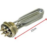 İnox Rezistans 2'' Inç 6000 Watt Krom Trf Filkete Isıtıcı Adet