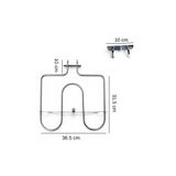 İnox Rezistans Lanova Ankastre Fırın Üst Rezistansı 230 Volt 900 Watt