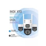 Inox X113 3+3+3 Mp 3 Lensli 3.6mm Wifi Ptz Kamera