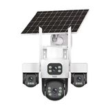 INOX-X14 4 Lensli Panoramik Solar 4g Ptz Kamera | E-Sım Uyumlu, Dahili Bataryalı ve Çift Yönlü Sesli Dış Mekan Ip Kamera