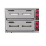 Inoxclass Çift Katlı Elektrikli 18x30 cm Pizza Kapasiteli Margarita M902E Pizza Fırını