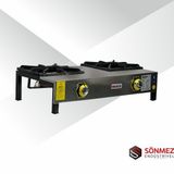 Inoxmaster 2Li Lokanta Ocagi Kisa Ayak Ce Belgeli Lpgli Tuplu