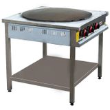 Inoxmaster Gözleme Ocağı Taban Raflı Gazlı 90X90X85 cm