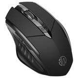 Inphic Pm6 1600 DPI Kablosuz Fare, Ev - Ofis İçin Şarj Edilebilir Sessiz Kullanım USB Mouse - Siyah