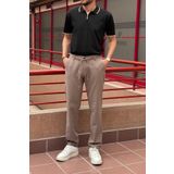 inpool Erkek, Bel lastikli, Regular-fit, Keten dokuma, Pamuklu Old Money Culture pantolon 300