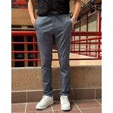 İnpool Erkek, Bel Lastikli, Standart-Fit, Duble Paça, Bağcıklı Pantolon 24INP286 - Marina - 31