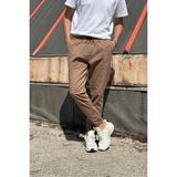 İnpool Erkek, Bel ve Paça Lastikli, Hi-Quality, Gabardin Dokuma, Pamuklu, Jogger Pantolon 270-2 - Taba - 36