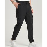 İnpool Erkek, Regular Fit, Su Itici (Geçirmez), Paraşüt Kumaş, Kargo Cep, Lastikli Pantolon 24INP276 - Siyah - 31