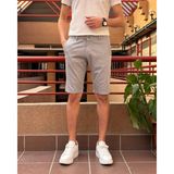 İnpool Erkek, Slim Fit, Pamuklu Kumaş, Nakış Detaylı Şort 24INP278 - Gri - 32