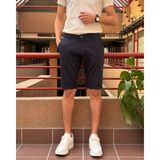 İnpool Erkek, Slim Fit, Pamuklu Kumaş, Nakış Detaylı Şort 24INP278 - Lacivert - 33