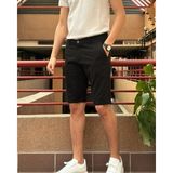 İnpool Erkek, Slim Fit, Pamuklu Kumaş, Nakış Detaylı Şort 24INP278 - Siyah - 40