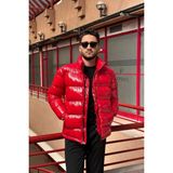 İnpool Hi-Quality, Çift Yönlü Fermuar, Regular Fit, Rüzgar ve Su Geçirmez, Parlak Şişme Mont 24USEC2475 - 2XL - Kırmızı