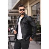 İnpool Mont USEDD04 Erkekler İçin Siyah Deri Mont Modern Stil ve Konfor - 2XL