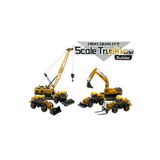 İnşaat Araçları Kepçe Dozer Vinç Forklift Silindir Kar Küreyci 6 Lı Set Oyuncak