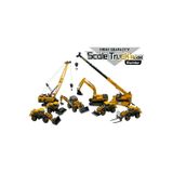İnşaat Araçları Seti Kepçe Dozer Vinç Ayaklı Vinç Silindir Forklift Kar Küreyici