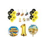 Inşaat Konsepti Süsleme Balon Seti, 78458943758437