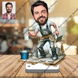 İnşaat Ustası 3d Ahşap Biblo,sevgiliye Hediye,doğum Günü Hediye