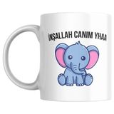 Inşallah Canım Ya Baskılı Kupa Bardak Komik Yazılı Hediyelik Çay Kahve Kupası - 00-Siyah - Beyaz