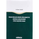 İnsan Hakları Avrupa Sözleşmesi ve Anayasa Çerçevesinde Etkili Başvuru Hakkı