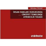 Insan Hakları Hukukunda Cinsiyet Temelinde Ayrımcılık Yasağı - standart