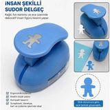 Insan Şekilli Şekilli Delgeç Orta Boy Fon Kartonu Kağıt Eva Delgeç |scrapbook Hobi Delgeci