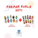 İnsanlar ve Meslekler Parmak Kukla Seti 20'li