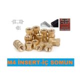 Insert M4 Çakma Somun-Iç Somun- Prinç Somun 24-50-100 Adet Seçene 50 Adet