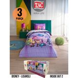Inside Out 2 Disney Tek Kişili Nevresim Takımı - Mor - 160 x 220 cm