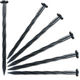 Inslat 60'lı paket 20 cm plastik kenar çivileri, peyzaj kenar kazıkları, spiral naylon avlu bahçe ankrajı, suni çim, kaldırım kenarı, ot bariyeri, çadır için