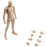 INSO Body-kun Aksiyon Figürü Seti, Sanatçılar için Aksiyon Figürü Modelleri, 13,9 cm (Kahverengi)