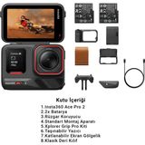 INSTA360 Ace Pro 2 8k Aksiyon Kamerası Fotoğraf Baskı Kiti – Leica Lens, Cep Yazıcısı, Aktif Hdr - Siyah