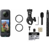 Insta360 INSTA360 X4 Moto Kit 256 GB 5K Çözünürlük ve 360 Derece Lens Açısı ile Aksiyon Kamerası