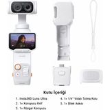 INSTA360 Luna Ultra Standart Bundle 8k Çift Lensli Gimbal Beyaz Aksiyon Kamerası