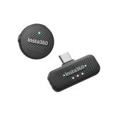 Insta360 Mic Air (1 TX + 1 RX), Gürültü Engelleme, 300 m Menzil, USB-C iPhone/Android/PC/Mac için Kablosuz Mikrofon, Vlog, Akış