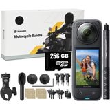 INSTA360 X4 360 Derece Aksiyon Kamera Motosiklet Kit 256 GB 8K Çözünürlük ve Geniş Lens Açısı