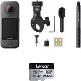 INSTA360 X4 Air Aksiyon Kamerası Motosiklet Kiti 256 GB (Foto Ekspres) Full HD Desteği ve FlowState Görüntü Sabitleme