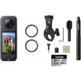 INSTA360 X4 Aksiyon Kamerası Moto Kit 128GB Su Geçirmez 360 Derece Lens Açısı ile