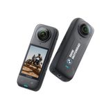 Insta360 X4 Motorrad Edition aksiyon kamerası, 360° 8K su geçirmez aksiyon kamerası, 4K geniş açılı video, görünmez selfie çubuğu efekti, çıkarılabilir lens kapakları, 135 dakika pil ömrü