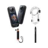 Insta360 X5 Aksiyon Kamerası Dalış Paketi 4K Su Geçirmez Siyah Renk Özellikleriyle