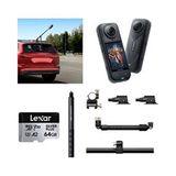 Insta360 X5 Aksiyon Kamerası - Racing Araç Kit 64 GB - Siyah