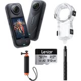 INSTA360 X5 Dalış Paketi 512 gb Su Geçirmez Özellikli Aksiyon Kamerası ile Eğlenceli Anılar
