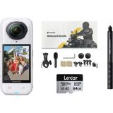 INSTA360 X5 White Aksiyon Kamerası - Motosiklet Kiti 64 GB (Foto Ekspres) - renk