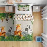 instababyrooms Çocuk Odası Çift Taraflı Dijital Baskılı Çarşafsız Nevresim Takımı Model 00090 - 160 x 220 cm - 001-Renkli
