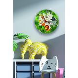 instababyrooms Çocuk Odası Dijital Baskılı Sessiz Akar Duvar Saati Model 0090