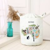 instababyrooms Dijital Baskılı Çok Amaçlı Sepet Model 00290 - Beyaz